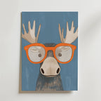 Cool Moose – stilfullt konsttryck från Bozetto, tryckt på matt finpapper i hög tryckkvalitet
