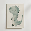 Happy Dino – stilfullt konsttryck från Bozetto, tryckt på matt finpapper i hög tryckkvalitet