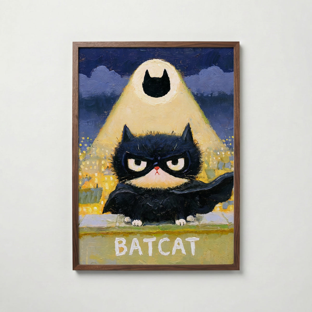 Batcat Poster – valnötsram
